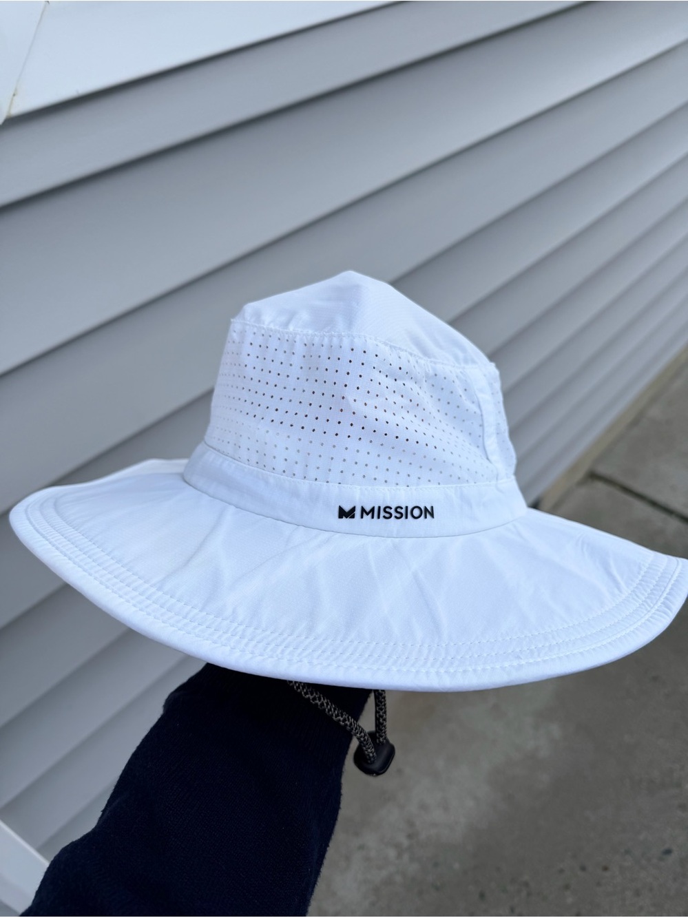 Mission Men's White Performance Sun Hat with Ventilation